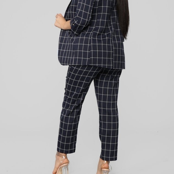 FASHION NOVA Plaid Suit Set - Picture 9 of 10